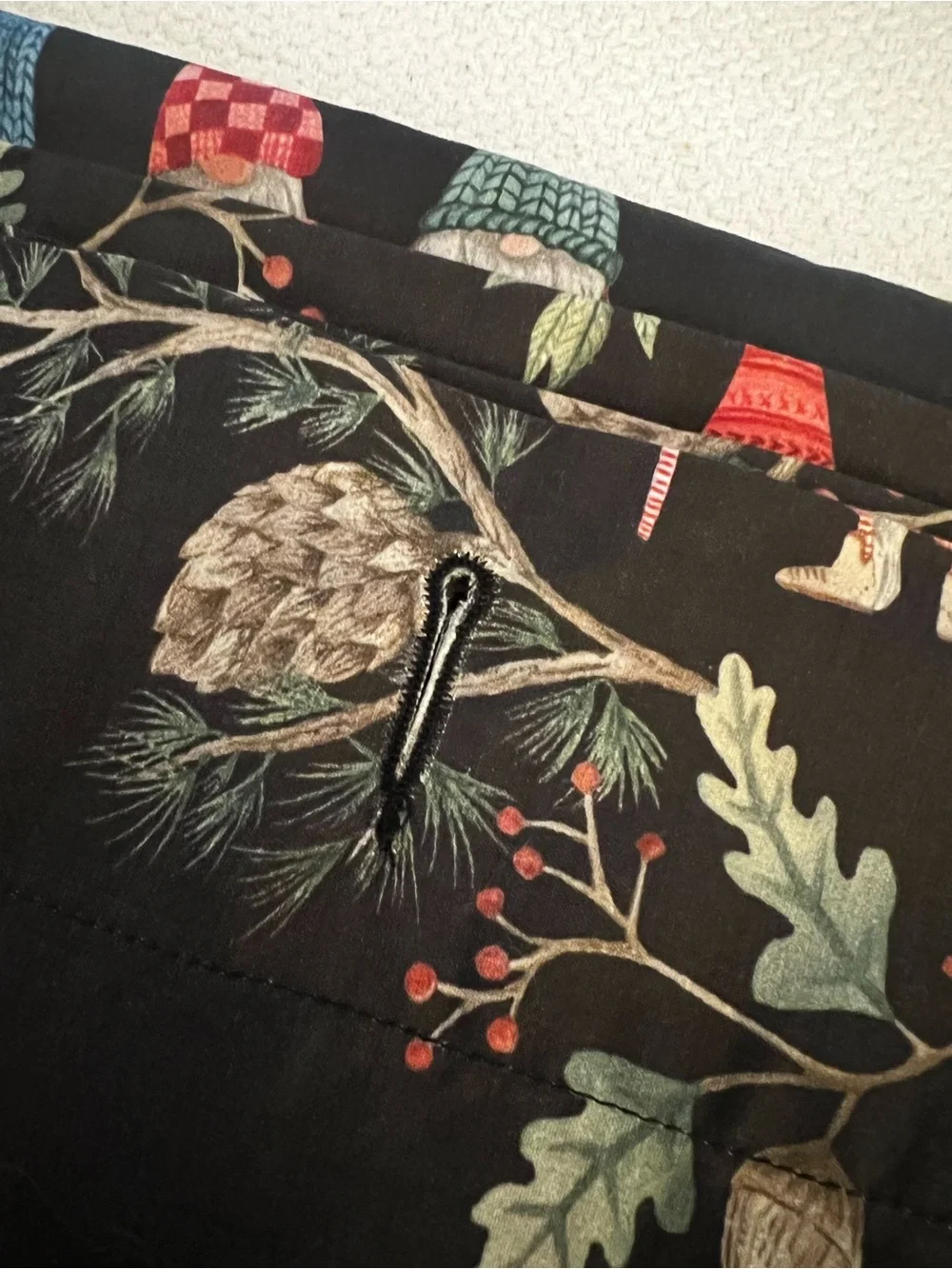 Pottery Barn Forest Gnome Shower Curtain